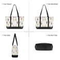 thumbnail image 6 of FORMRS Canvas Laptop Tote Bag for Women with 15.6" Computer Compartments Shoulder Handbag, Ice Cream Pattern, 6 of 7
