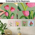 thumbnail image 5 of VOCHIC Tulip Embroidery Kits for Beginners,Cross Stitch Kit for Adults,DIY Needlepoint Kits for Starters Including Embroidery Cloth Floral Pattern and Instructions, 5 of 7