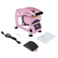 thumbnail image 5 of Fichiouy Hat Heat Press Machine for Caps with 2pcs Interchangeable Platens(5.59"x3.78", 4.92"x2.95"), Heat Transfer Printing Pink, 5 of 10