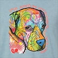 thumbnail image 2 of Neon Lab Dog Lover Shirt | Labrador Dogs Speak To Those Who Listen | Dean Russo Art Animal Lover Mens Premium Tri Blend T-Shirt, Denim, Large, 2 of 6