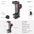 thumbnail image 2 of PICTRON Soporte de tr&iacute;pode de Metal para tel&eacute;fono, 3 Zapatos fr&iacute;os y Puerto Arca, Adaptador de tr&iacute;pode de 360&deg; para iPhone, Samsung, Soporte para te, 2 of 7