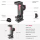 thumbnail image 2 of PICTRON Soporte de tr&iacute;pode de Metal para tel&eacute;fono, 3 Zapatos fr&iacute;os y Puerto Arca, Adaptador de tr&iacute;pode de 360&deg; para iPhone, Samsung, Soporte para te, 2 of 7