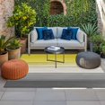 thumbnail image 2 of Yellow Gray Outdoor Rug for Patio/Deck/Porch, Non-Slip Large Area Rug 5 x 8 Ft, Country Vintage Abstract Gradient Wooden Indoor Outdoor Rugs Washable Area Rugs, Reversible Camping Rug Carpet Runner, 2 of 8