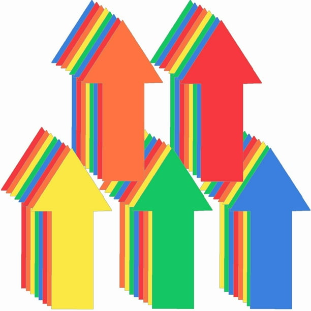 Adhesivo extraíble Arrow Sticker Outus de 8 pulgadas, 40 piezas