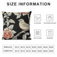 thumbnail image 5 of Black Toile Floral Grand Millenial Vintage Cottage Outdoor Decorations Decorative Throw Pillows, 5 of 5