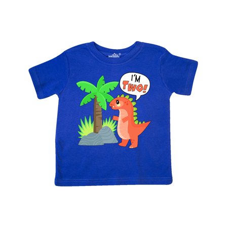 

Inktastic I m 2! Cute Dinosaur Birthday Tyrannosaurus Gift Toddler Boy or Toddler Girl T-Shirt