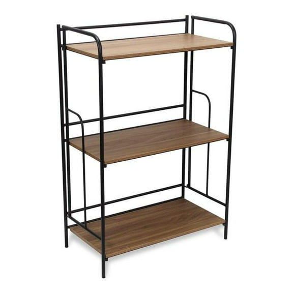 Cheungs 6032 Faydel 3 Tier Brown & Black Storage Shelf