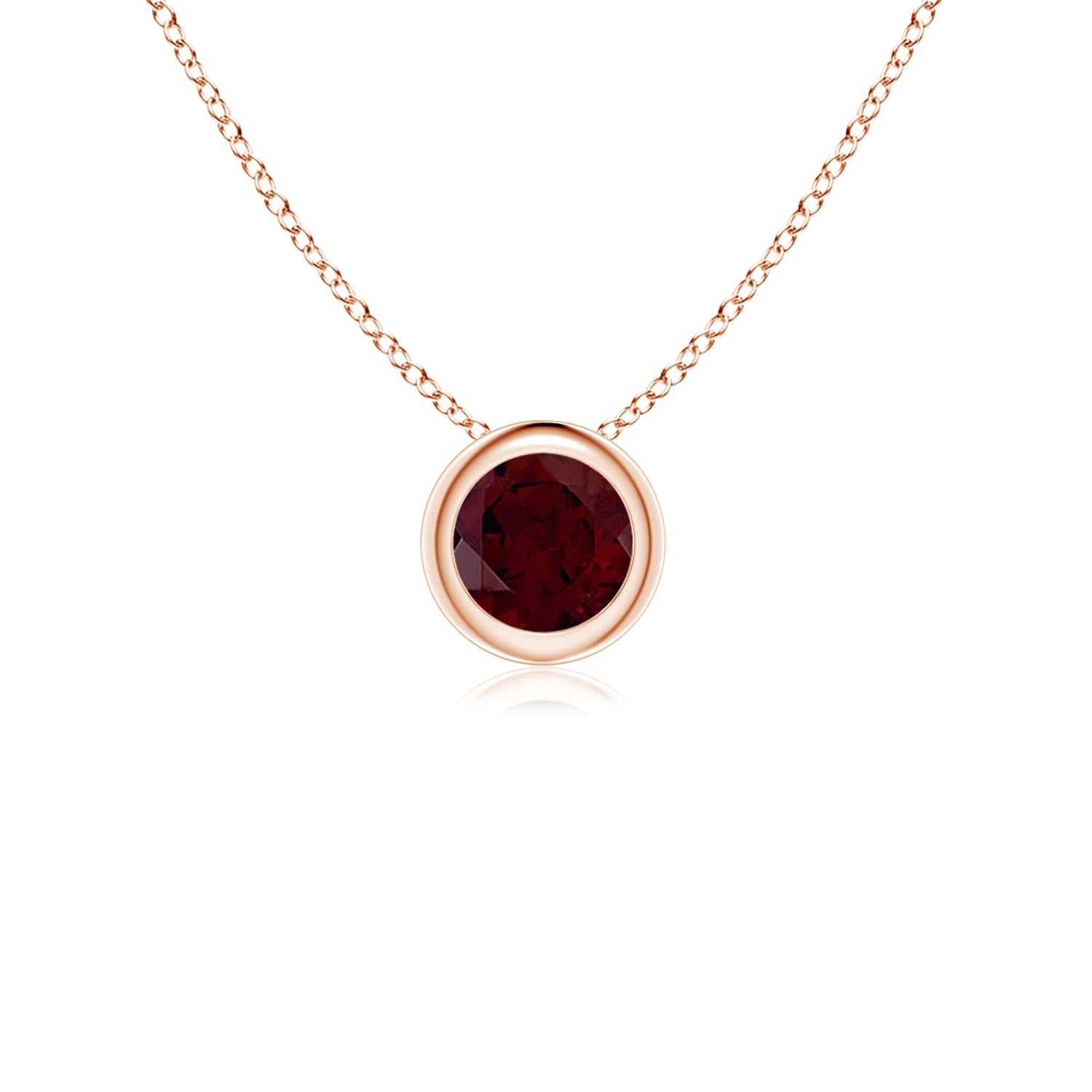 Angara Mother S Day Jewelry Bezel Set Round Garnet Solitaire Angara Mother S Day Jewelry Bezel Set Round Garnet Solitaire Pendant In 14k Yellow Gold 4mm Sp0159g Yg A 4 Com