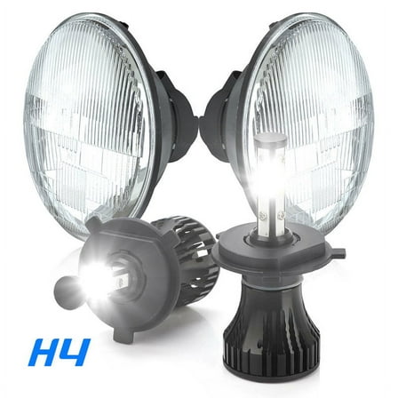 Pair For Ford F100 F250 F350 Pickup 1953-1977 7''Inch LED Headlights