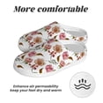thumbnail image 6 of Disketp Rose Flowers Women's Men's Slippers Plush Slip-On House Slipper for Winter Indoor Soft Cushion Non-slip Fluffy Slides Slippers-13, 6 of 7