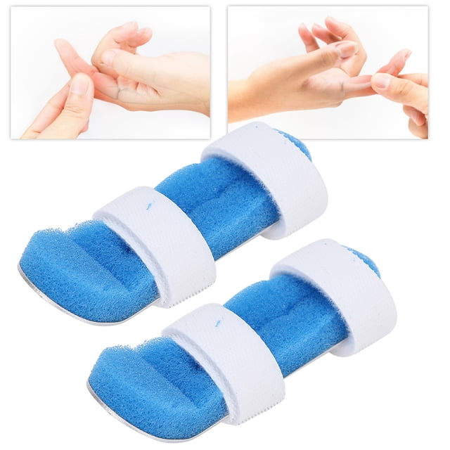 Attelle pour les Doigts, 2pcs Sangle de Fixation pour la Peau Recourbée Articulation des Doigts S M, L avec Crochet pour la Protection