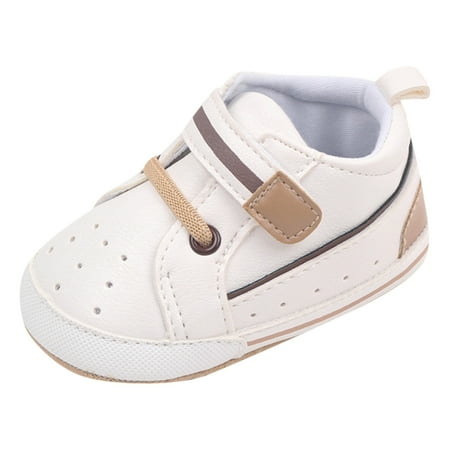 

MIUBAGIAL Summer Children Toddler Shoes Boys and Girls Sports Flat Bottom Lightweight High Top Comfortable Colorblock Hook Loop Easy to Wear