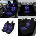 thumbnail image 2 of Renewold Mushroom Butterfly 15 PCS Car Seat Cover Full Set, with Steering Wheel Cover Seat Belt Strap Cover Trash Cans Rear View Mirror Cover Cup Coaster Keychain Air Vent Storage Bag Universal Fit, 2 of 7