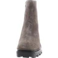 thumbnail image 3 of Nine West Womens Remmie Suede Square Toe Ankle Boots, 3 of 3