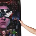 thumbnail image 2 of Juego de cortina de ducha Stranger Things con gancho, decoración para el baño, fácil cuidado, lavable a máquina, tela de poliéster duradera, cortina de ducha de tela impermeable, 66 x 72 pulgadas, 2 of 8