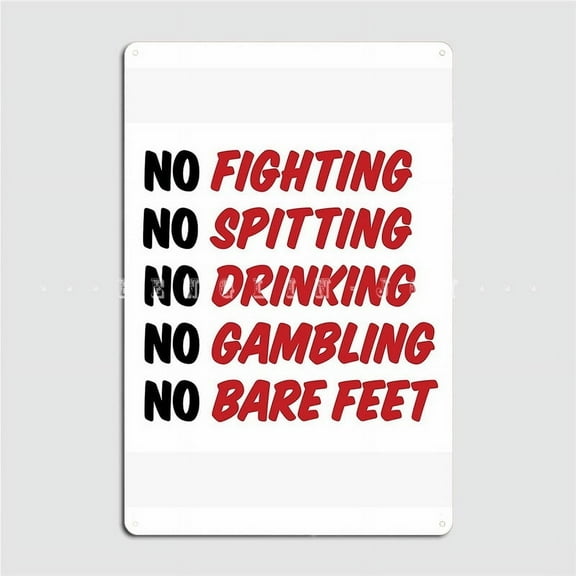 Caddyshack Rules Sign Metal Sign Design Home Pub Plaques Tin Sign Posters Size: 8 x 12 Inches