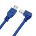 thumbnail image 2 of USB 3.0 A Male to Right 90 Degrees Angle USB 3.0 Type-B Male High Speed Printer Cable, Cable Length: 2m, 2 of 4