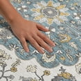 thumbnail image 3 of Addison Rugs Mayfield Premium Machine Washable Traditional Traditional Teal Rectangle Rug, 10' x 14', 3 of 8