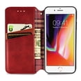 thumbnail image 5 of Étui pour iPhone 7 Plus à Rabat Portefeuille à Rabat Magnétique Protecteur - Rouge, 5 of 5