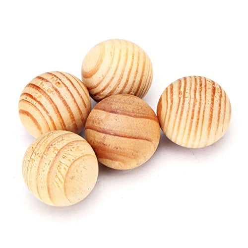 NOGIS 20 Pcs Cedar Balls for Clothes Storage, Cedar Closet with Cedar Fragrance, Cedar Blocks for Closets and Drawers, Very Cute Cedar Wood Chips (Cedar Balls-20pack)