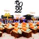 thumbnail image 5 of 48 piezas 2022 Graduación Cupcake Toppers Selecciones de alimentos para decoraciones de escue secundaria Zulema primeros de la torta, 5 of 8