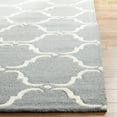 thumbnail image 3 of SAFAVIEH Cambridge Hamilton Geometric Wool Area Rug, Dark Gray/Ivory, 4' x 6', 3 of 8