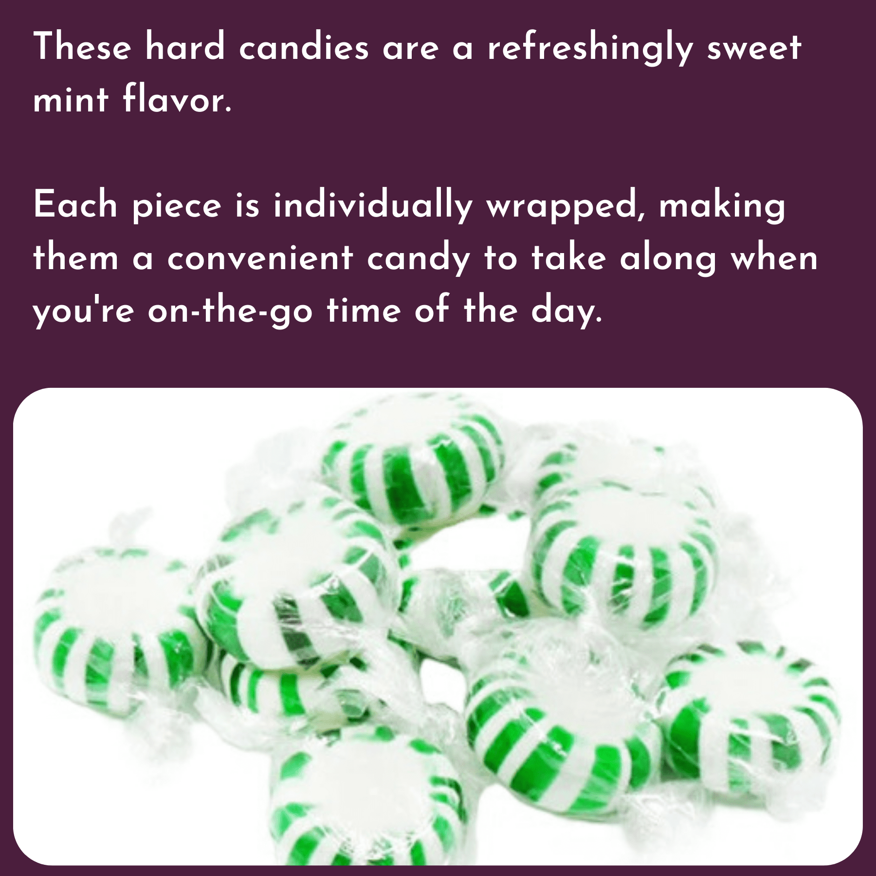 WinCrest Spearmint Starlight Mints - Wrapped Hard Candy - 5 Lb Case