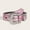 Pink, variant on Vintage Rhinestone Belts for Women, Adjustable Sequin Fashion Cowboy Pin Buckle Waistband White Free Size