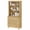 Oak Wood, variant on Modern 71 inches Tall Bookcase with 3 Drawers, 3-Tier for Home Office,Dark Brown Wood