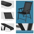 thumbnail image 4 of Giantex Folding Dining Chair, Portable Armrest Chairs for Indoor & Outdoor Use, 4 of 8