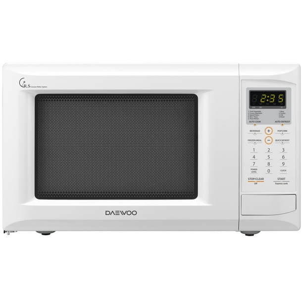 Daewoo 0.9 Cu. Ft. White Countertop Microwave Oven