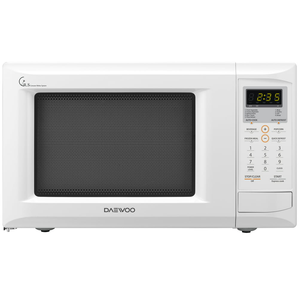 Daewoo 0.9 Cu. Ft. White Countertop Microwave Oven - Walmart.com