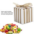 thumbnail image 4 of Caja de regalo Harhinhe de 50 Uds., cajas de dulces para boda, fiesta de cumpleaños, caja de regalo de recuerdo de graduación (cinta dorada a rayas de oro blanco de 5,5 cm), 4 of 7