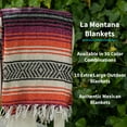 thumbnail image 3 of La Montana 10 Pack Mexican Blankets, 74" x 50" Yoga Blankets, Hot Pink/Orange/Tan, 3 of 7