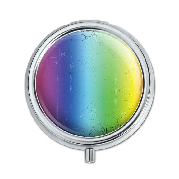 Rainbow Artsy Pill Box