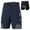 Blue, variant on 2-In-1 Men's Padded Cycling Shorts with Pockets - Breathable Shorts for Biking, Training, and Exercise