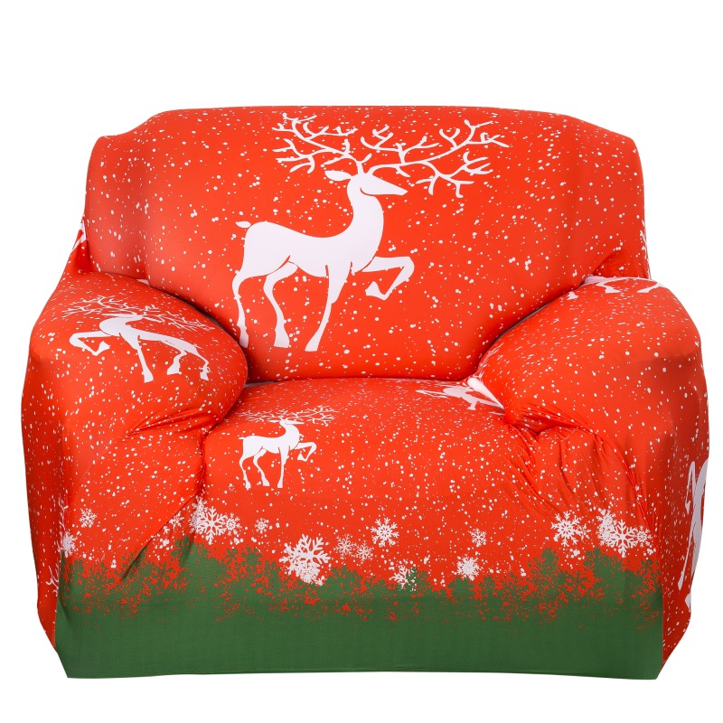 90300cm Christmas Sofa Cover Animal Print Elastic Slipcover Chair