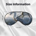 thumbnail image 5 of Salouo Mountain White Dragon Pattern Sleep Mask,Sleep Eye Mask & Blindfold Eye Sleep Shade Cover with Elastic Strap Soft Eye Cover Eyeshade for Night Sleeping Travel & Nap, 5 of 7