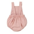 thumbnail image 2 of IBTOM CASTLE Infant Toddler Baby Boys Boho 1st Birthday Outfit Backless Overalls Romper for Cake Smash Photo Shoot 12-18 Months Pink, 2 of 8