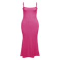 thumbnail image 4 of PENGXIANG Robe Cami à Bretelles en Spaghetti de Couleur Unie pour Femme, 4 of 6