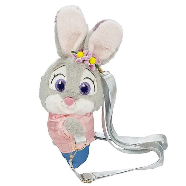 Zootopia Plush Crossbody Bag Character Design Strap Soft Cuddly Lightweight