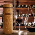 thumbnail image 6 of Tirrinia Single Wine Cooler Bags - Insulated & Padded Portable Wine Tote Carrier for Travel, BYOB Restaurant, Wine Tasting, Party, Great Christmas Fathers Day Gifts for Wine Lover, Cork, 6 of 7