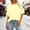 Yellow, variant on FDGIU ‌‌‌Women's Plus Size Short Sleeve Crew Neck Tee - Oversized Basic T-Shirt for Loose Fit Summer & Casual Outfits