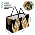 thumbnail image 2 of Pray Large Capacity Reinforced Oxford Cloth Storage Bin - Reusable, Foldable Picnic Baskets, Decorative Box, and Tote Bag, 2 of 7