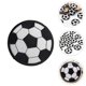 thumbnail image 4 of KAKOWELY 20 parches creativos con forma de balón de fútbol para coser ropa, apliques y parches de costura., 4 of 5