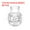 Clear, variant on Uxcell Plastic Cord Lock, Single Hole Toggle Stopper Round Balls Shaped Adjustable Cord Stops Fastener Light Olive Green