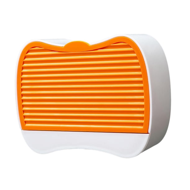 Jabonera de ducha con desagüe para pared, resistente al agua, accesorios duraderos Naranja