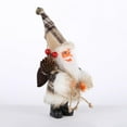 thumbnail image 6 of 8.66"/6.29" Christmas Santa Gift Claus Snowman Ornament Festival Party Xmas Desk Table Decor, 6 of 10
