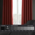 thumbnail image 3 of HPD Half Price Drapes Cardinal Faux Linen Room Darkening Curtains for Bedroom & Living Room Curtains (1 Panel), Door & Window Curtains 108 inches long, Rod Pocket Curtains & Drapes, 50W X 120L, 3 of 8