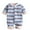 Blue, variant on Diufon Infant Baby Boy Girl Bodysuit Newborn Striped Long Sleeve Thicken Warm Clothes Casual Home Crawling Romper
